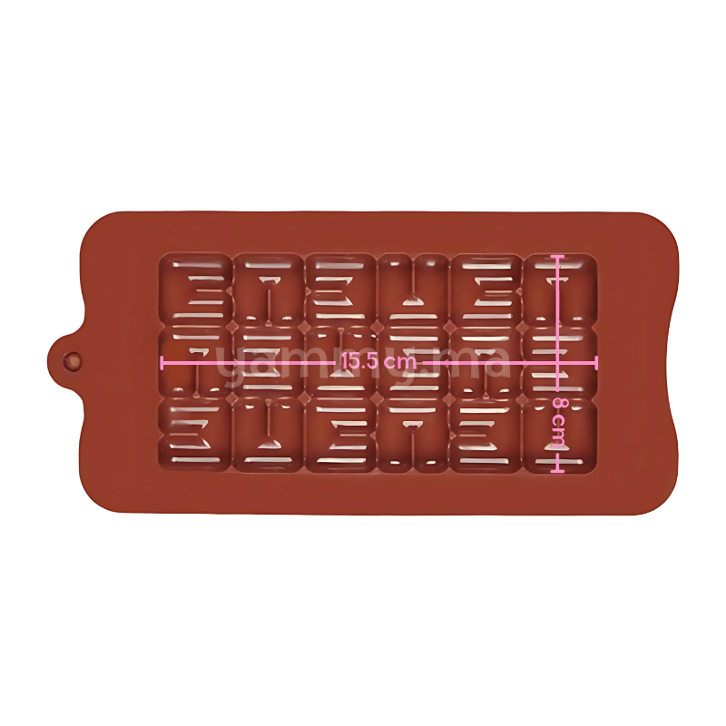 Moule Silicone Tablettes de Chocolat Ola