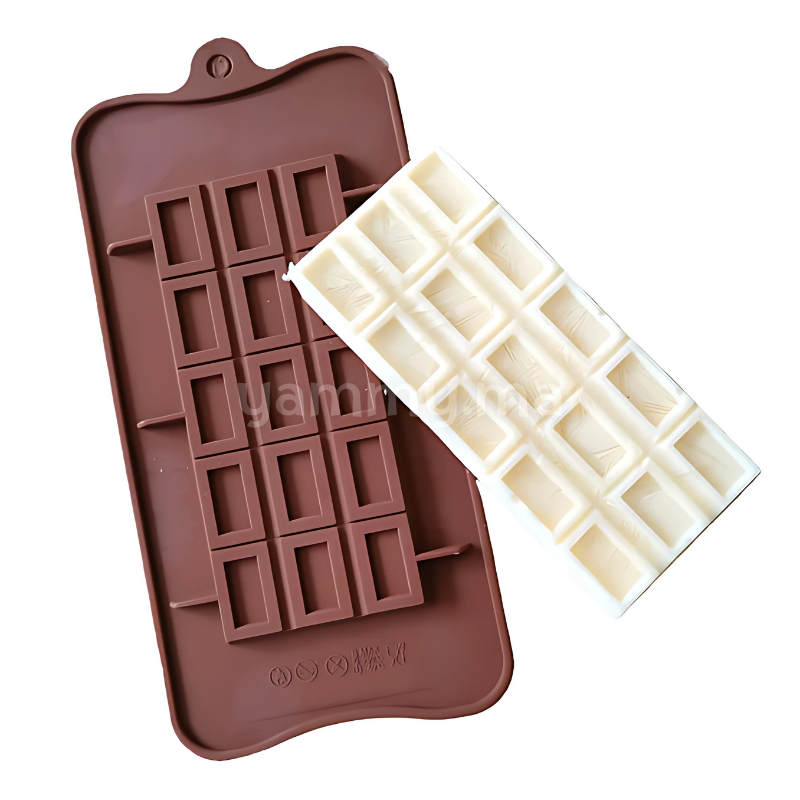Moule Silicone Tablette de Chocolat 15 Rectangles