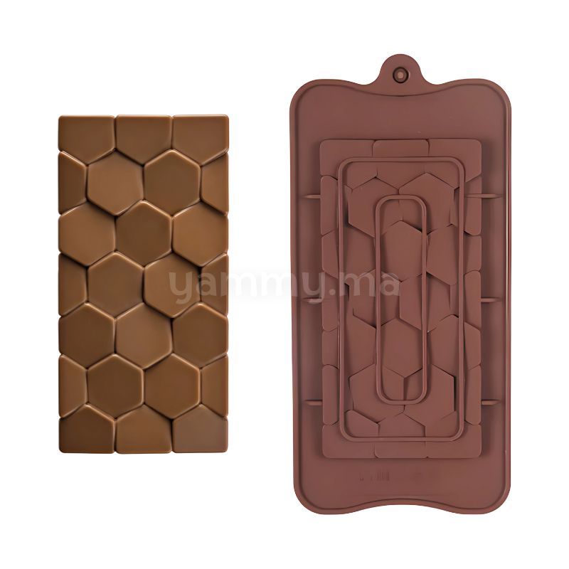 Moule Silicone Tablette de Chocolat Pavé