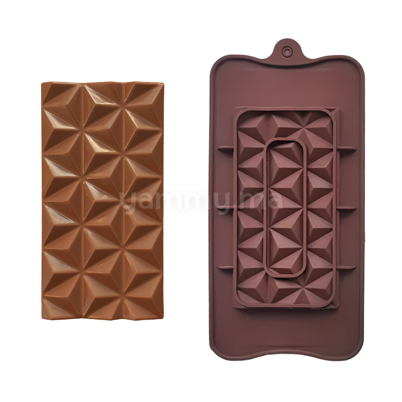 Moule Silicone Tablette de Chocolat Etoiles