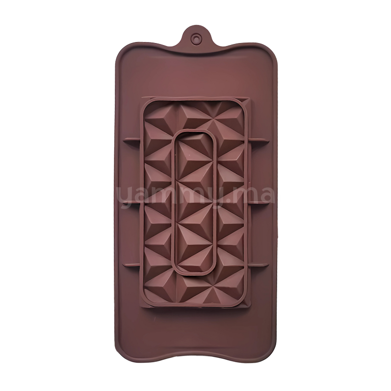 Moule Silicone Tablette de Chocolat Etoiles