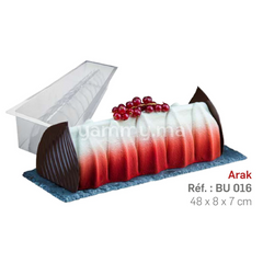 Moule Bûche PVC Arak 48x8x7 cm "BU016" - Zealous
