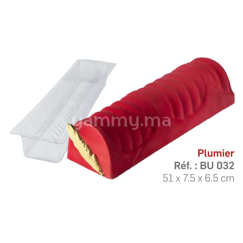 Moule Bûche PVC Plumier 51x7.5x6.5 cm "BU032" - Zealous