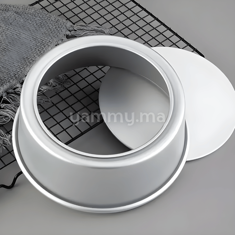 Moule Rond Extra Profond Amovible 19.5 / H10 cm en Aluminium