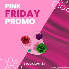 Moule Silicone 4 Roses Fleurs