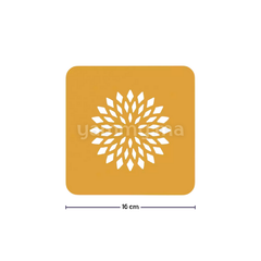 Pochoir en Silicone Stencil Fleur de Lotus "Loto" 16 x 16 cm - Silikomart