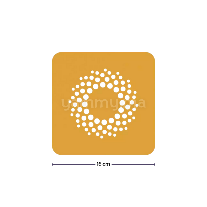 Pochoir en Silicone Stencil Galaxie "Galassia" 16 x 16 cm - Silikomart