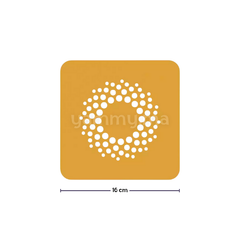 Pochoir en Silicone Stencil Galaxie "Galassia" 16 x 16 cm - Silikomart