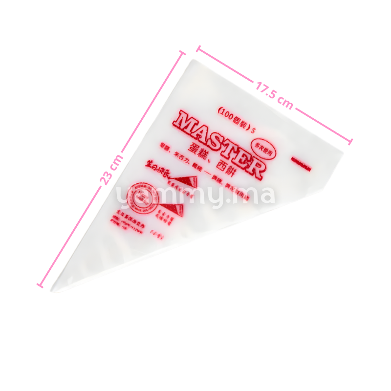 Poche à Douille Pâtissière Jetable S 23 cm (x100)