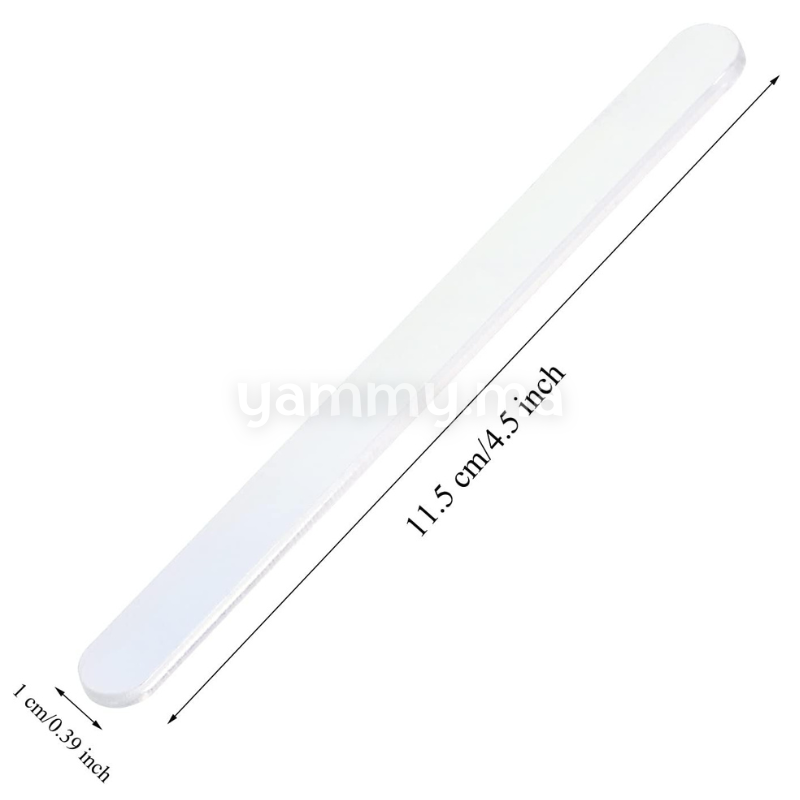 10 Bâtonnets de Glace en acrylique Réutilisables Rose 11.5 cm