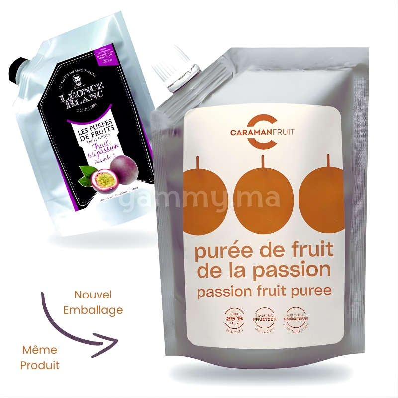 Purée Fruit de la Passion 1 kg - Léonce Blanc (Caraman Fruit)