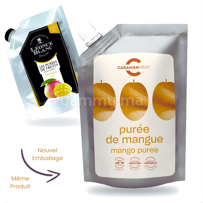 Purée de Mangue 1 kg - Léonce Blanc (Caraman Fruit)