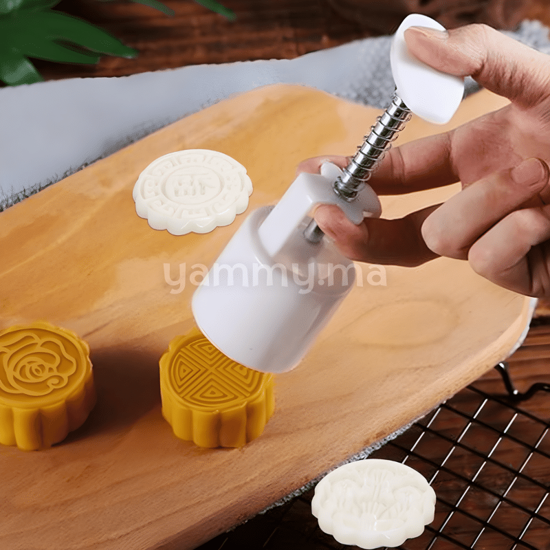 Set. 6 Tampons à Biscuits Rond 4.5 Cm M3