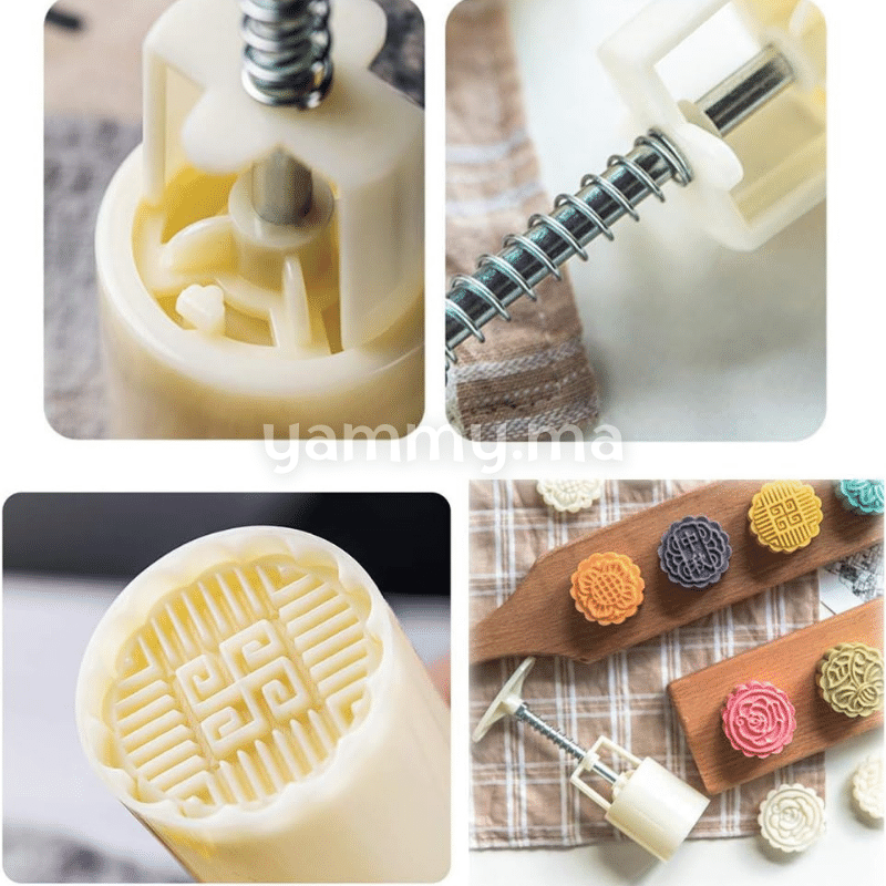 Set. 6 Tampons à Biscuits Rond 4.5 Cm M3