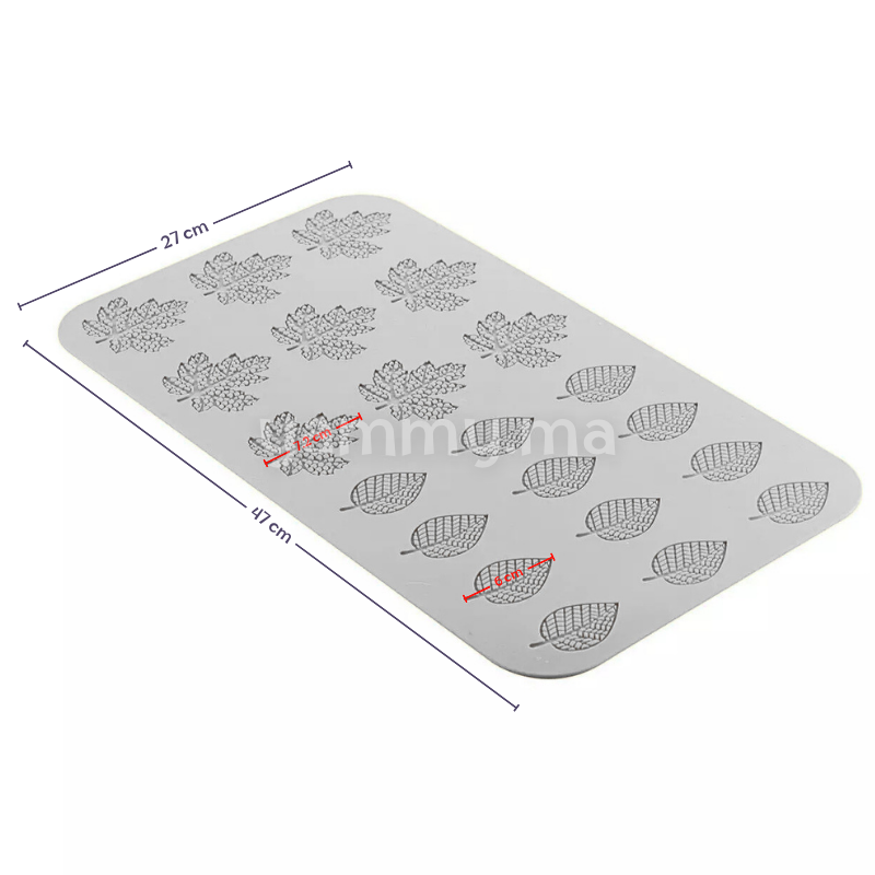 Moule Silicone Décor Feuilles Bosco (x21) - 47 x 27 cm