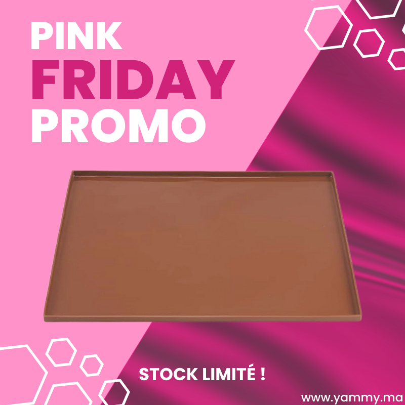 Tapis Génoise en Silicone Marron 30 x 25 cm