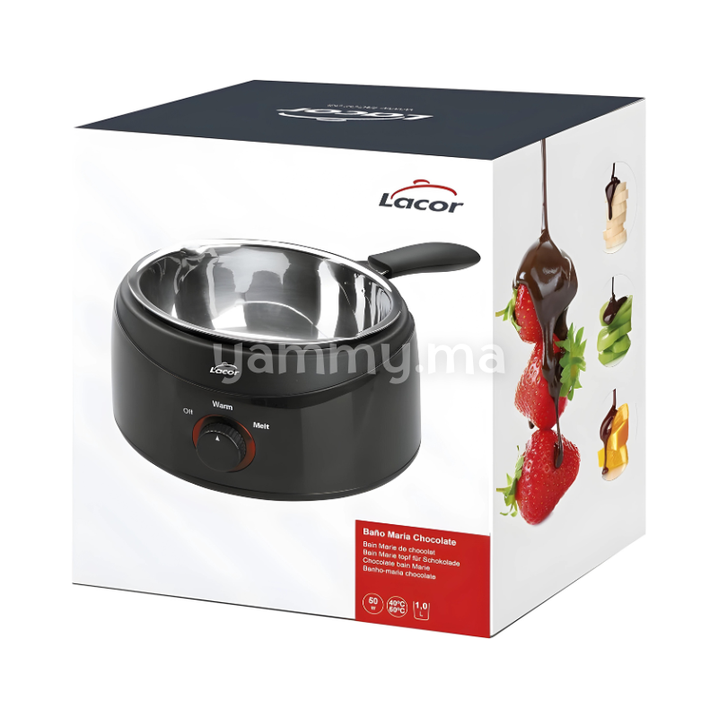 Bol De Fusion Bain-Marie 600ml Inox Avec Spatule - Idéal Pour Faire Fondre Chocolat Et Beurre