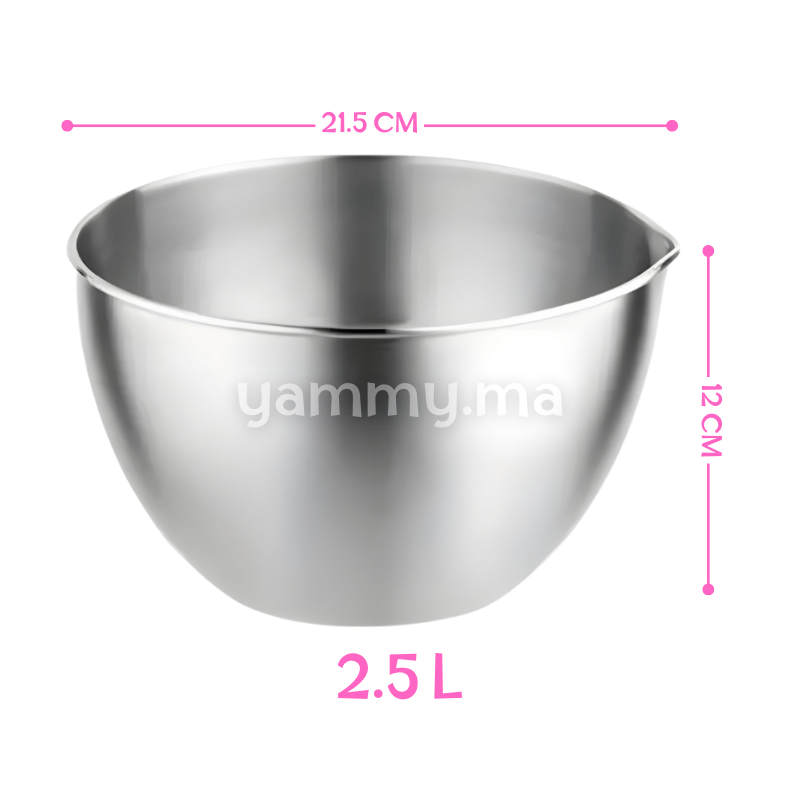 Bassin Carré Inox 14x14 Cm - Hauteur 7,8 Cm - Pour Cuisine, Buffet, Préparation - Fond Plat Induction