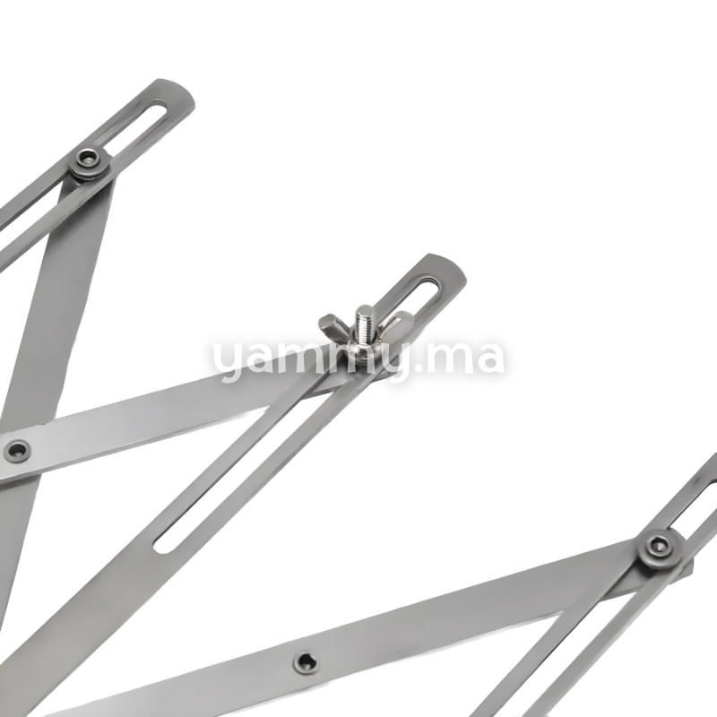 Rouleau et Bicyclette Multicoupe Simple 3 Roulettes en Inox