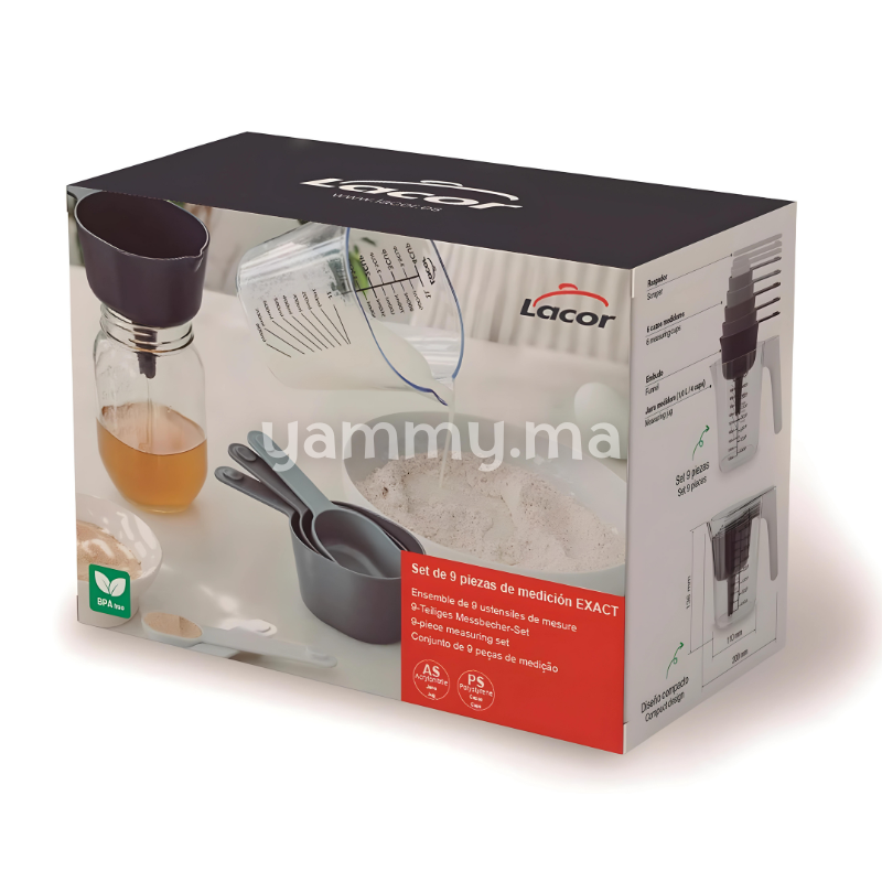 SET. 9 Ustensiles de Mesure - Lacor 62740