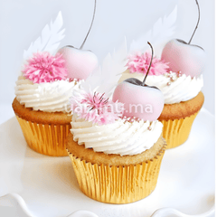 Caissettes à Cupcakes Muffins en Papier Métallique Or