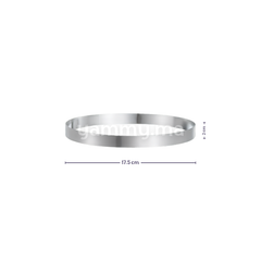 Cercle à Tarte Professionnel en Inox Ø 17.5 x H 2 cm