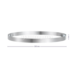Cercle à Tarte Professionnel en Inox Ø 25.5 x H 2 cm