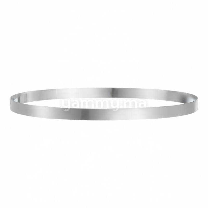 Cercle à Tarte Professionnel en Inox Ø 27.5 x H 2 cm