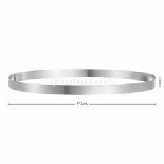 Cercle à Tarte Professionnel en Inox Ø 27.5 x H 2 cm