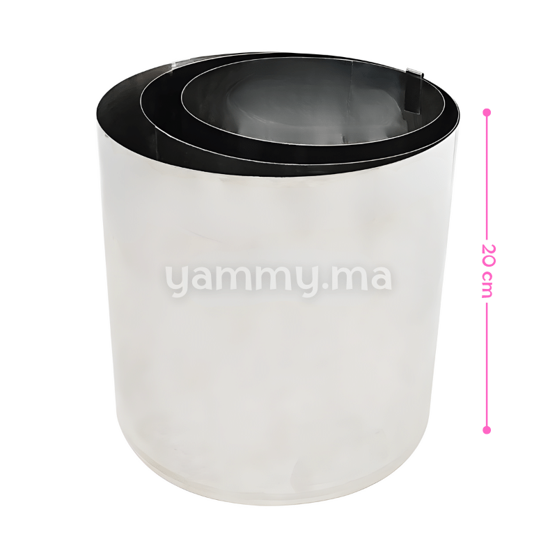 SET. 3 Moules Inox Rond 15.5/17/19 x H 20 cm