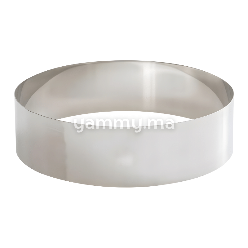 Cercle à Pâtisserie en Inox 25 x h 6 cm