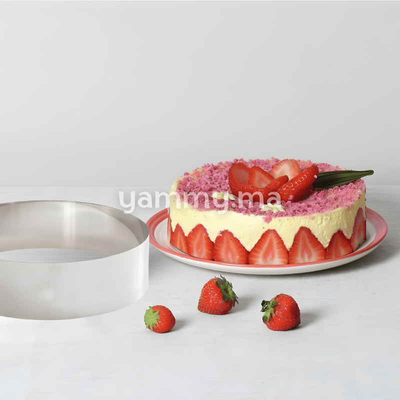 Cercle à Pâtisserie en Inox 25 x h 6 cm