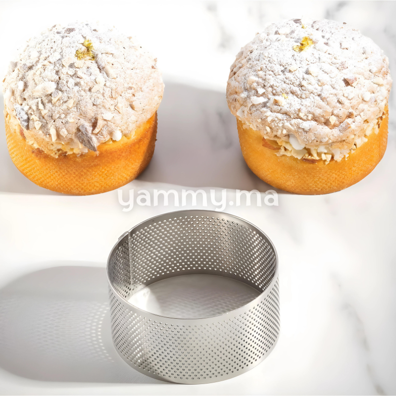 Weigudoc 12 Pièces Cercles Tartelette Antiadhésifs Acier Inoxydable 8cm - Moules à Gâteaux Et Muffins