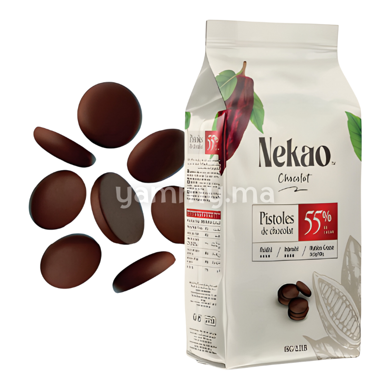 Chocolat de Couverture Noir 55% 1 Kg - Nekao