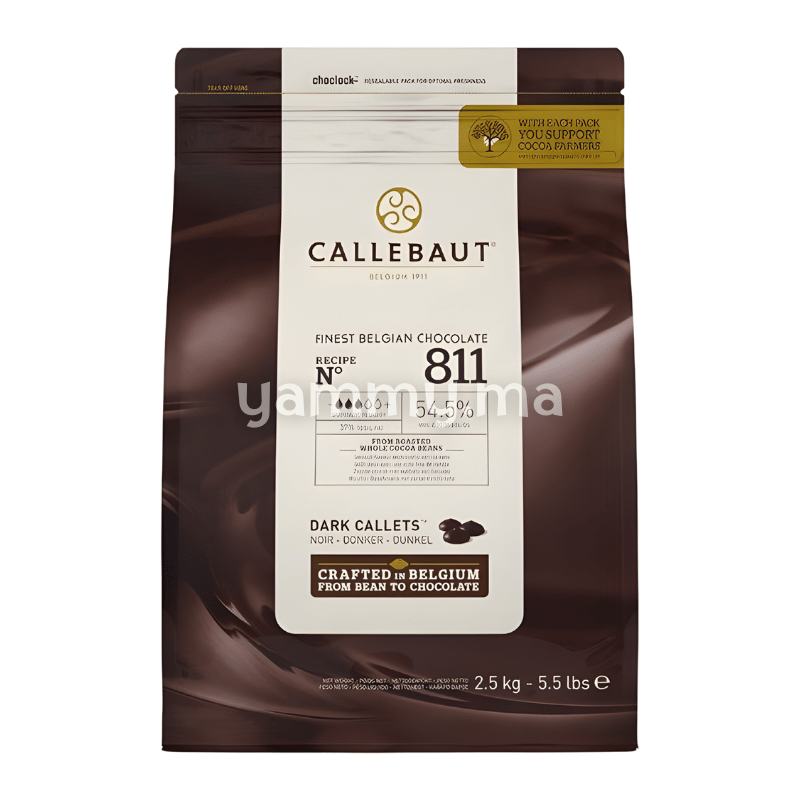 Chocolat de Couverture Noir 54,5% N°811 - Callebaut