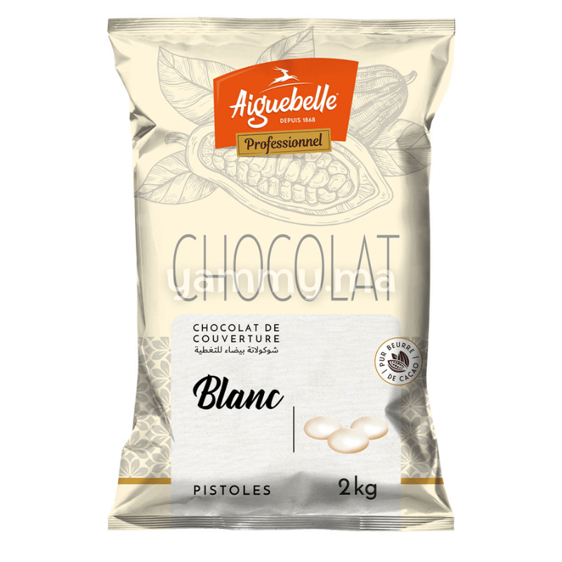 Chocolat de Couverture Blanc Pistoles 2kg - Aiguebelle