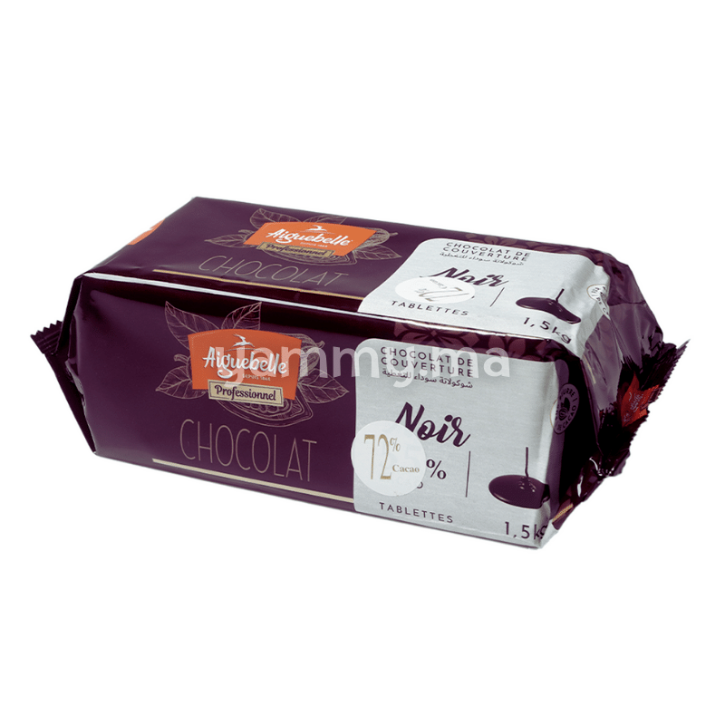 Chocolat de Couverture Noir 55% Tblettes 1.5kg - Aiguebelle