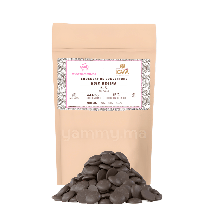 Chocolat de Couverture Noir REGINA 61% - ICAM