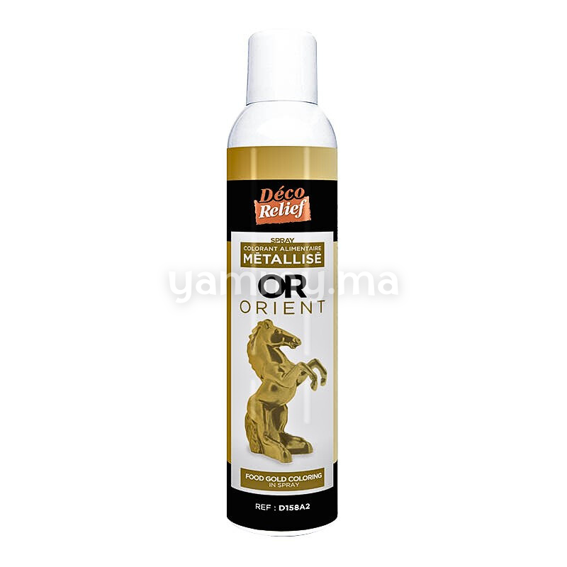 Colorant Spray Métallisé Or Orient "Déco'Spray" 300 ml - Déco Relief D158A2