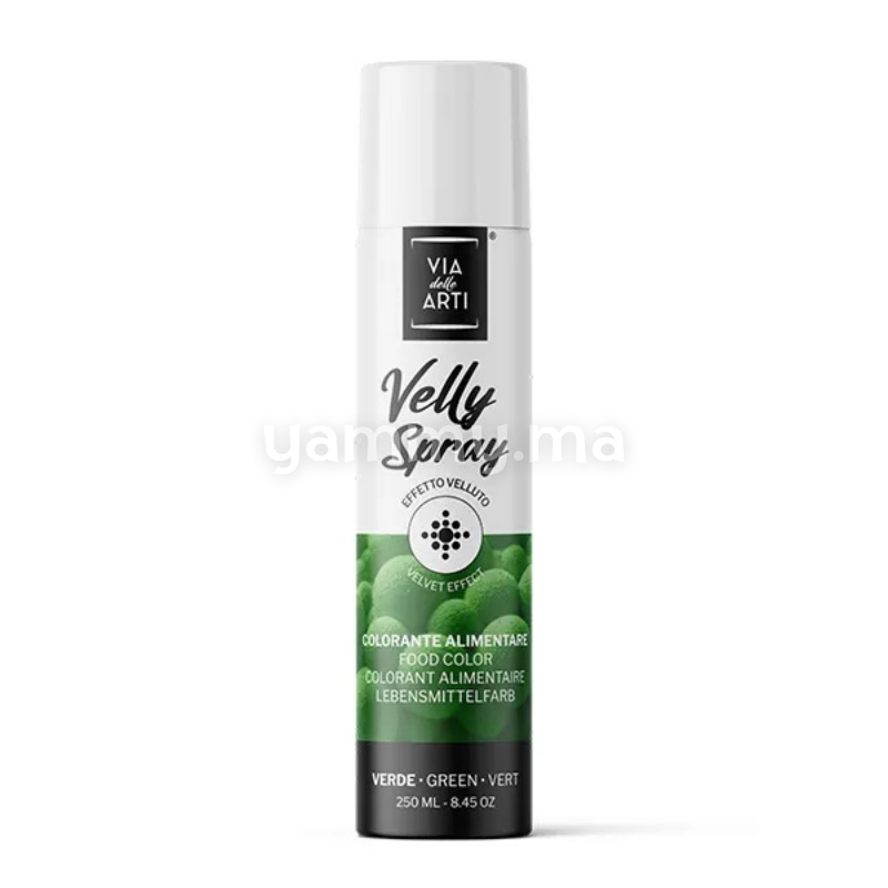 Colorant Spray Velours Vert 250 ml Beurre de Cacao - Via delle Arti