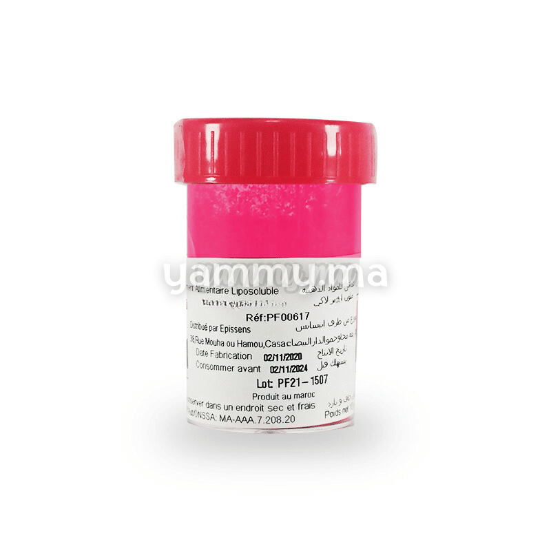 Colorant Alimentaire Liposoluble Lake Rose 8gr - Coloratine