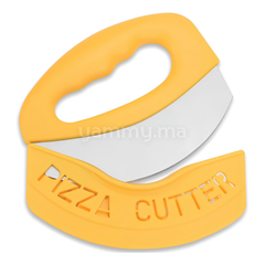 Coupe Pizza en Inox Jaune 15 cm