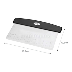 Raclette & Grattoir en Inox 16.5 cm Noir - Lacor 67029