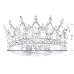 Couronne de Gâteau d'Anniversaire en Métal Argenté Ø 12 cm