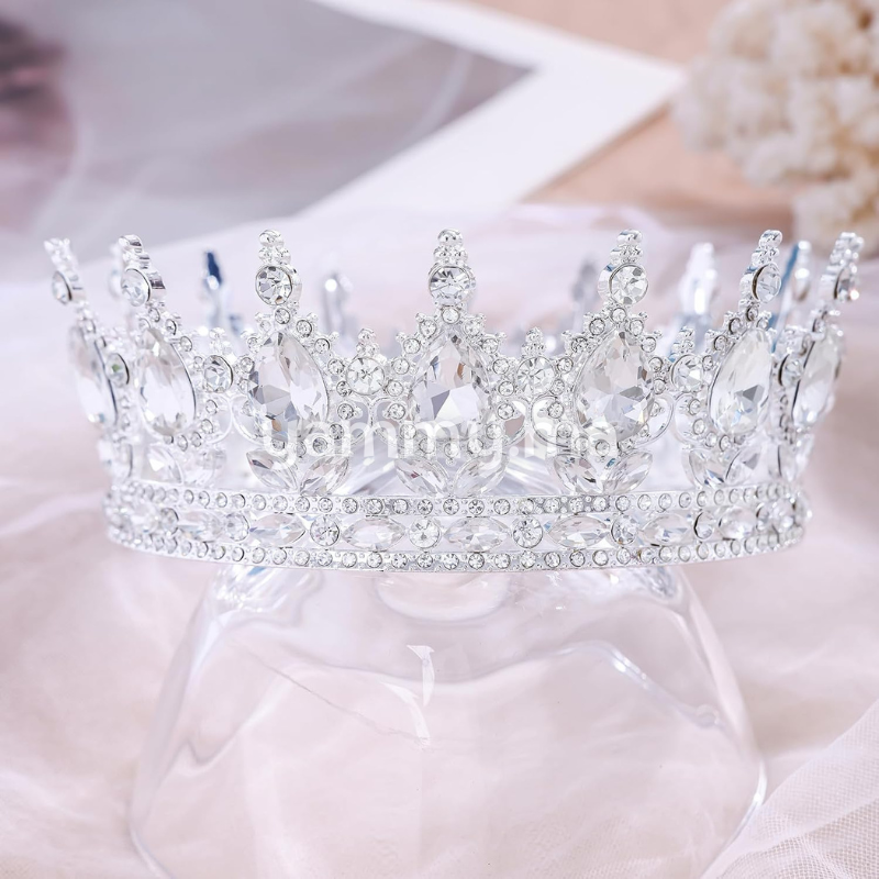 Couronne de Gâteau d'Anniversaire en Métal Argenté Ø 12 cm
