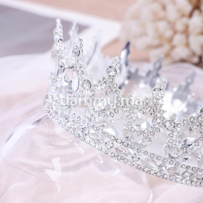 Couronne de Gâteau d'Anniversaire en Métal Argenté Ø 12 cm