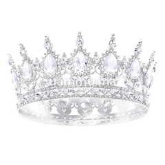 Couronne de Gâteau d'Anniversaire en Métal Argenté Ø 12 cm