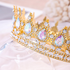 Couronne de Gâteau d'Anniversaire en Métal Dorée Ø 12 cm