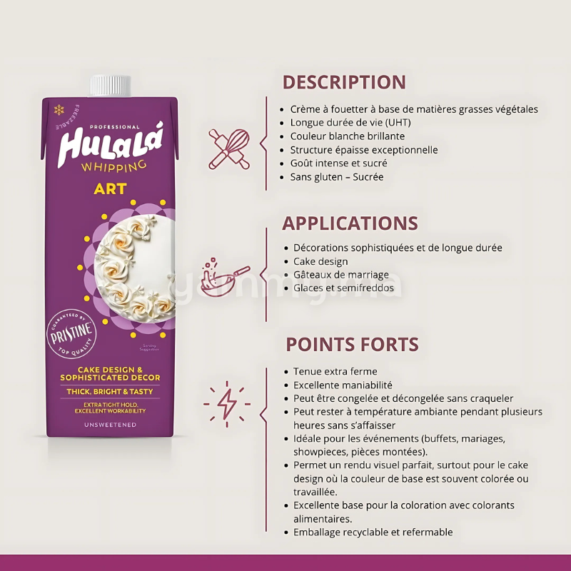 Crème Fraîche Sucrée ART 1L - Hulala Professional