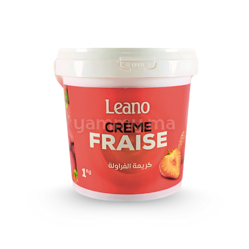 Crème Fraise 1 kg - Leamido Leano